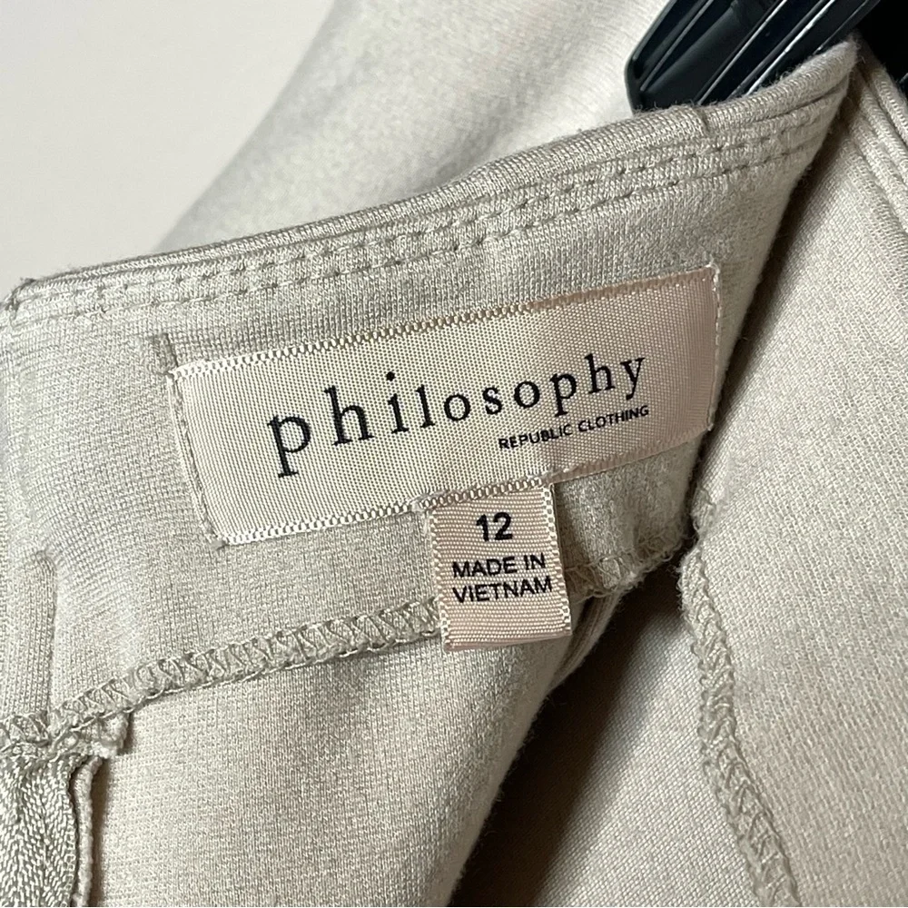 Philosophy Ponte Stretch High Waist Pencil Skirt - 12